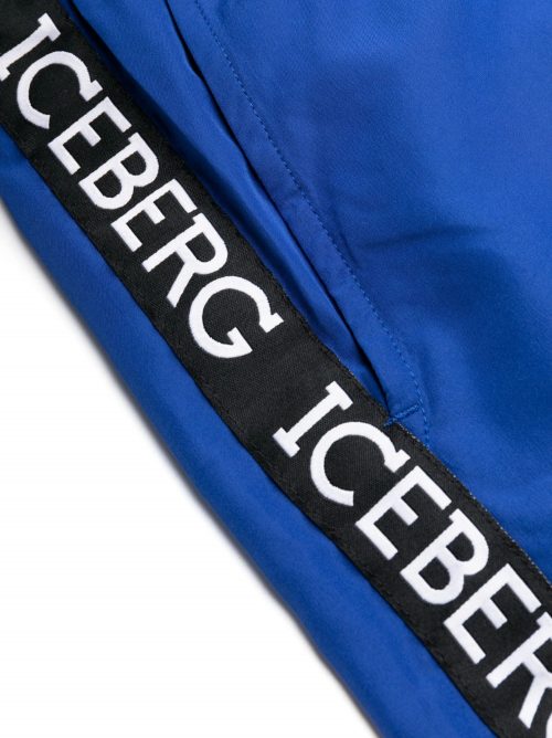 ICEBERG BEACHWEAR SHORT TAPE BLUE