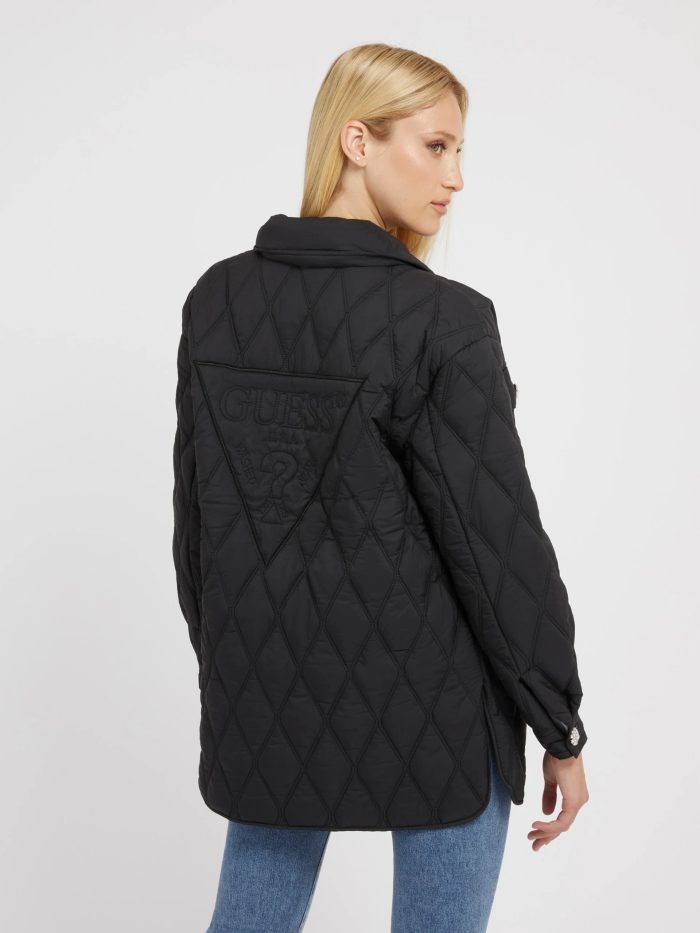 GUESS GIORGIA QUILTED SHAKET - BLACK
