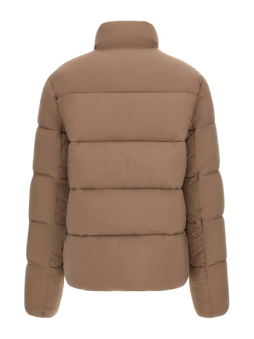 GUESS CLAUDIA LIGHT PUFFER JACKET - SILK TAUPE