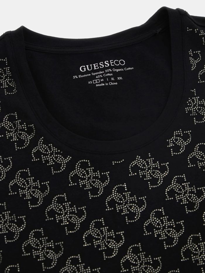 GUESS SS CN 4G ALLOVER TEE - BLACK