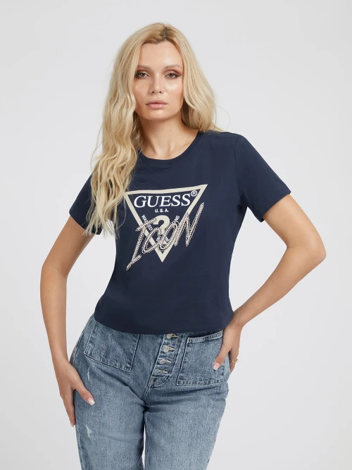 GUESS SS CN ICON TEE - BLUE