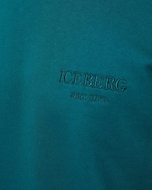 ICEBERG SWEATSHIRT SMALL LOGO - BLUETTE