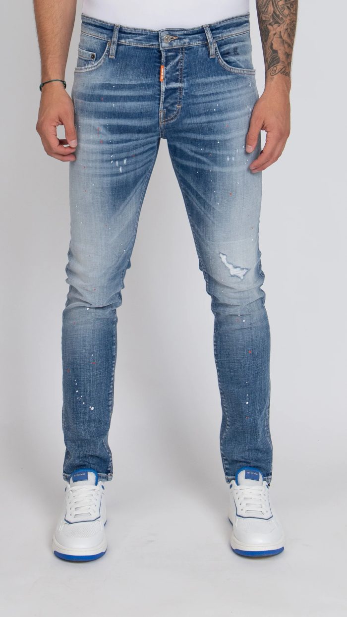 MY BRAND TWO CUT PLAIN WASHING JEANS