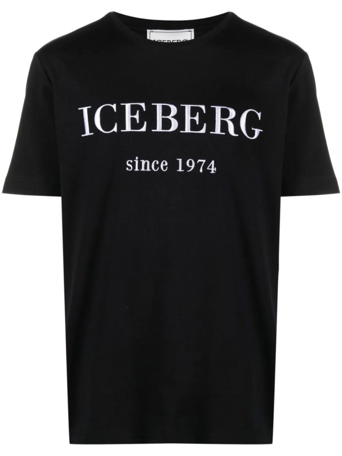 ICEBERG TSHIRT BIG LOGO - BLACK