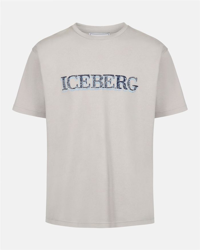 ICEBERG T SHIRT LOGO DUBBEL BLUE - ROPE