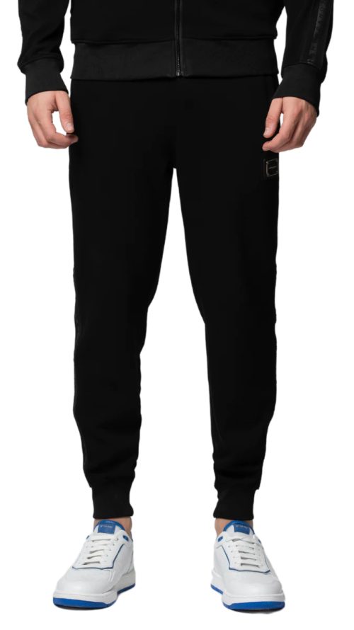 MY BRAND MB ESSENTIAL PIQUE BLACK TRACKPANTS