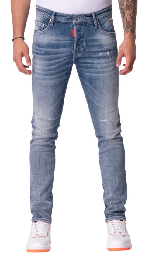 MY BRAND TWO CUT PLAIN WASHING JEANS