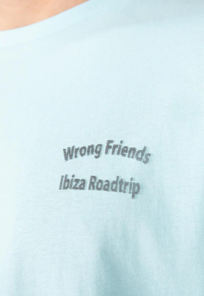 WRONG FRIENDS IBIZA T-SHIRT - LIGHT BLUE