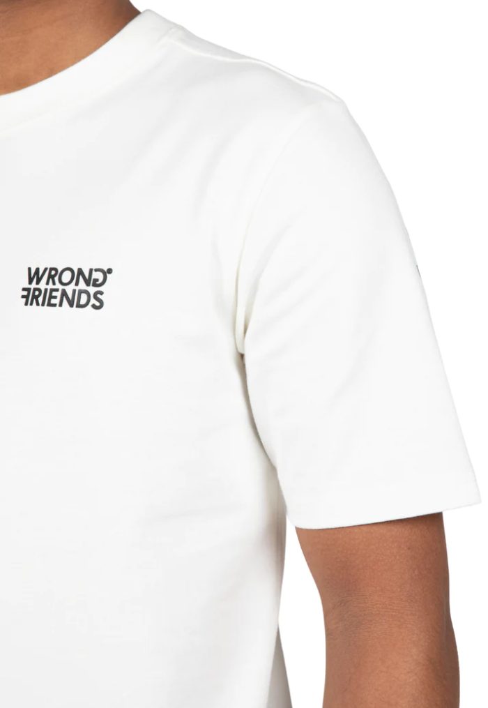 WRONG FRIENS NAAS T-SHIRT - COCONUT WHITE