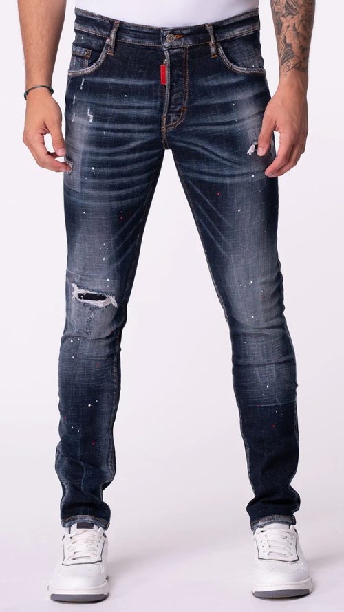 MY BRAND RUBY RED SPOTTED JEANS