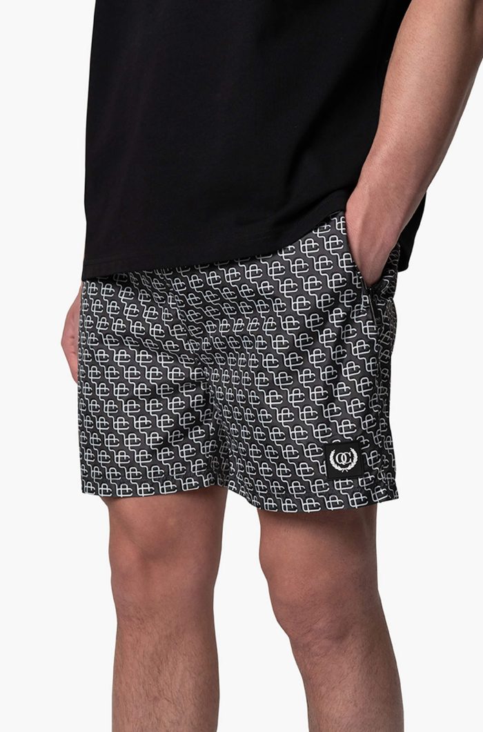 QUOTRELL COUTURE MONOGRAM SWIMSHORTS
