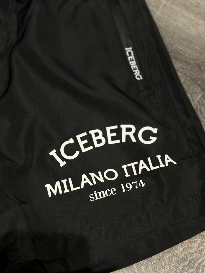 ICEBERG BEACHWEAR MILANI ITALIA - BLACK