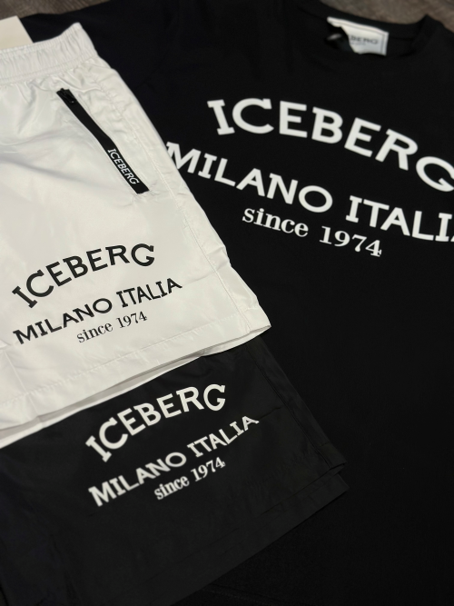 ICEBERG BEACHWEAR MILANI ITALIA - BLACK