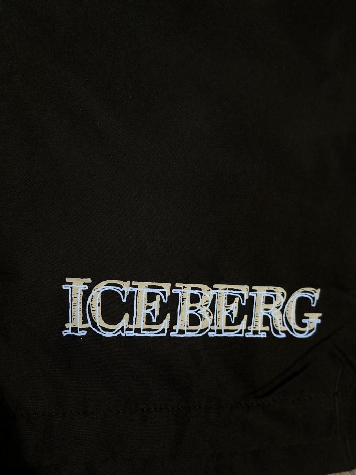 ICEBERG BEACHWEAR NEW BASIC LOGO - BLACK