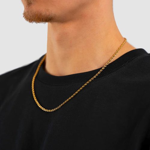 QREAM ROPE CHAIN 3 MM - GOLD