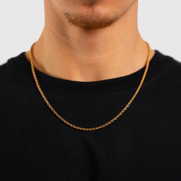 QREAM ROPE CHAIN 3 MM - GOLD