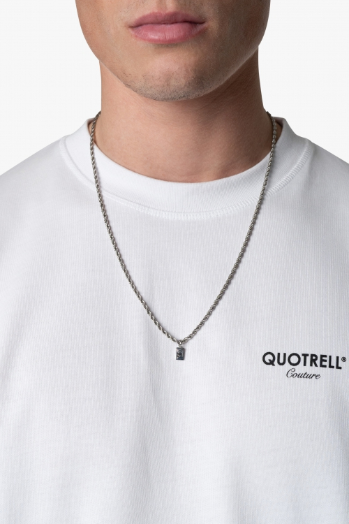 QUOTRELL COUTURE ROPE CHAIN - 60 CM SILVER