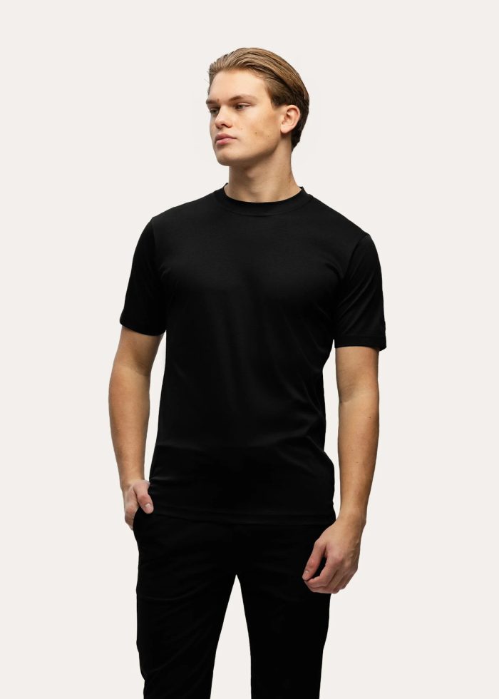 TRIAD'ORO SLIM FIT T-SHIRT - BLACK