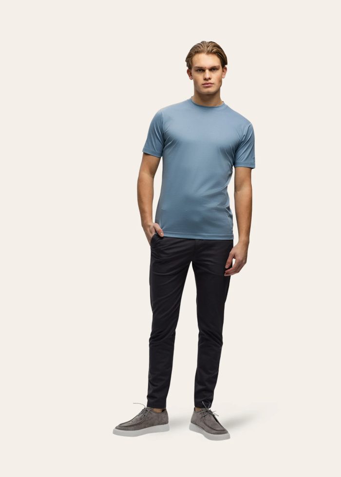 TRIAD'ORO SLIM FIT T-SHIRT - STEEL BLUE