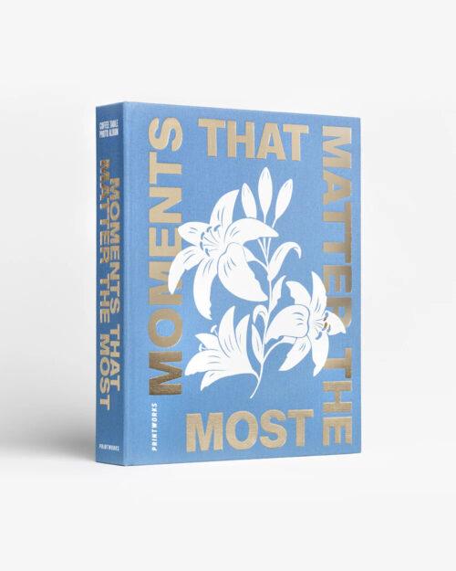PRINTWORKS FOTOALBUM - MOMENTS THAT MATTER THE MOST - BLAUW