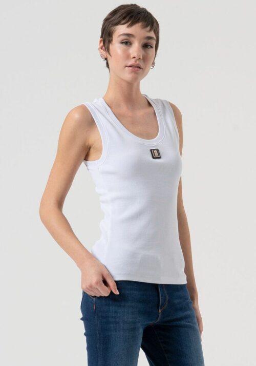 FRACOMINA BASIC TANK TOP - WHITE