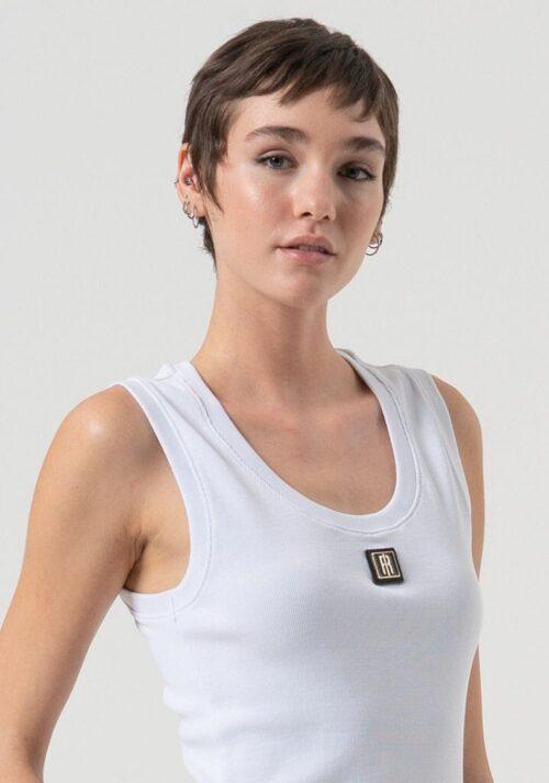 FRACOMINA BASIC TANK TOP - WHITE