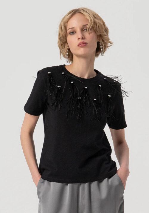 FRACOMINA REGULAR T-SHIRT - BLACK