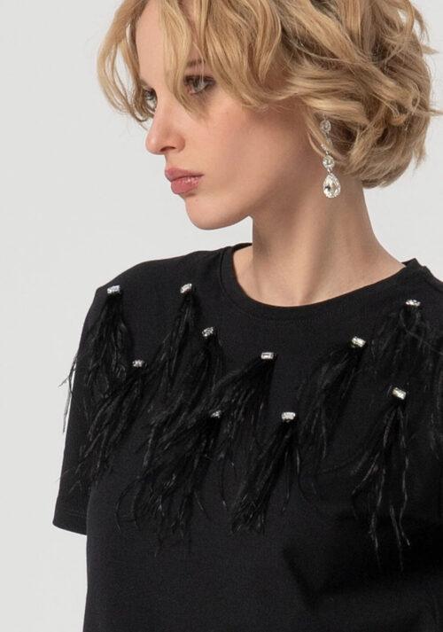 FRACOMINA REGULAR T-SHIRT - BLACK