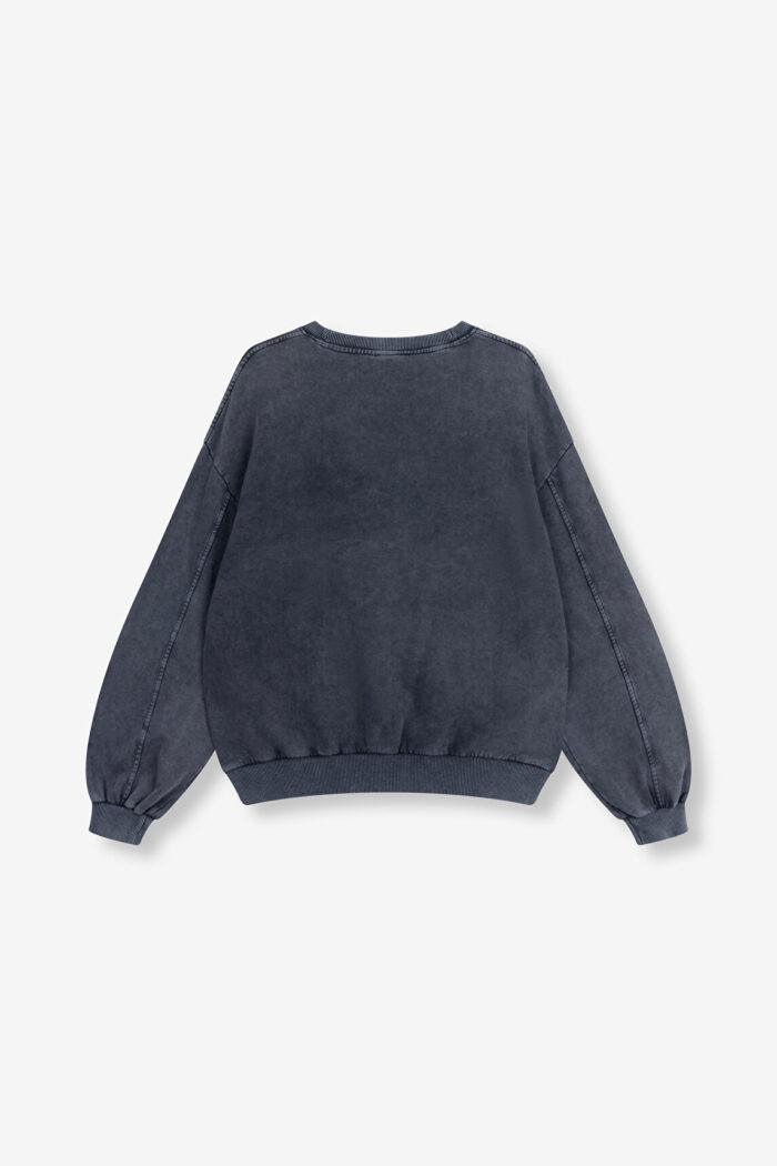 ALIX THE LABEL LADIES KNITTED ACID WASHED SWEATER