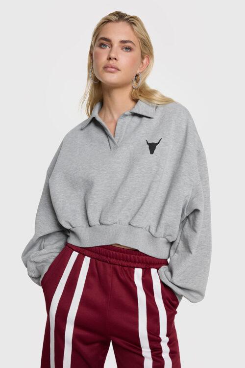 ALIX THE LABEL LADIES KNITTED POLO SWEATER