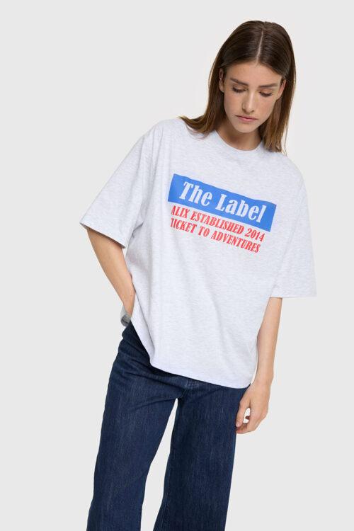 ALIX THE LABEL LADIES KNITTED TICKET TO ADVENTURES T-SHIRT