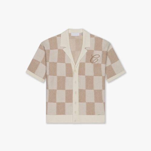 CROYEZ KNITTED CHECKERBOARD SHIRT