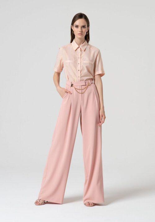 FRACOMINA PALAZZO PANT - PINK