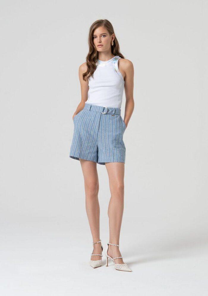 FRACOMINA SHORT PANT - BLUE