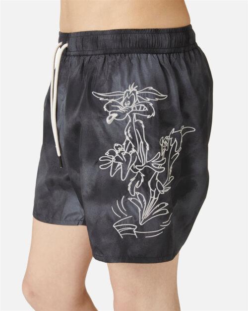 ICEBERG BEACHWEAR WARNER SWIMSHORT - BLACK