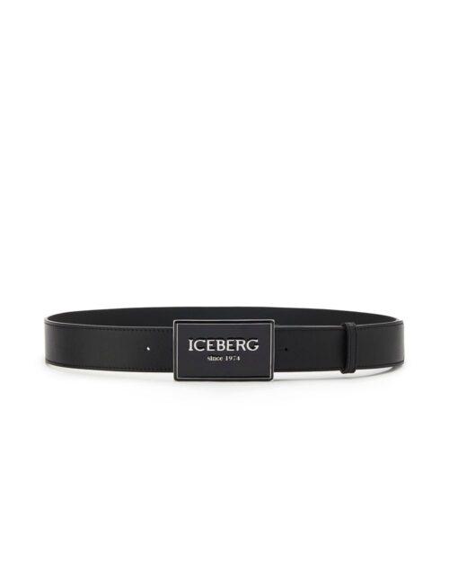 ICEBERG BELT BIG LOGO - BLACK