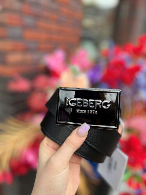 ICEBERG BELT BIG LOGO - BLACK