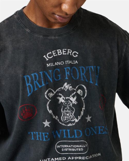 ICEBERG T-SHIRT BRING FORTH - BLACK