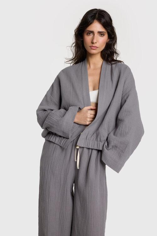 ALIX THE LABEL LADIES WOVEN CRINKLE WIDE LEG PANTS