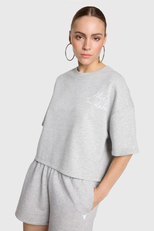 ALIX THE LABEL LADIES KNITTED SWEAT SHORTS