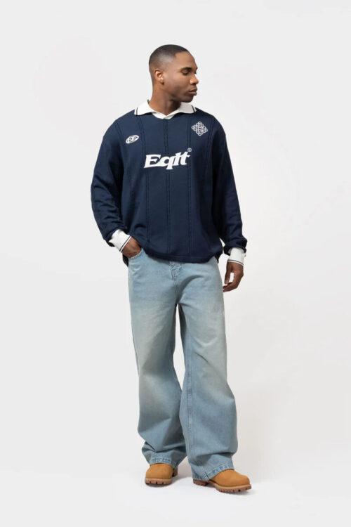 EQUALITÉ KNIT JERSEY LONGSLEEVE POLO