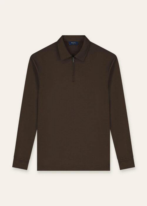 TRIAD´ORO POLO LONGSLEEVE - BROWN
