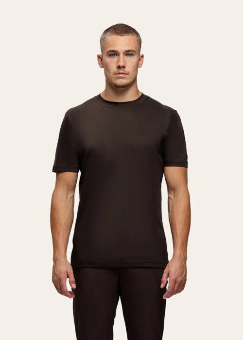 TRIAD'ORO SLIM FIT T-SHIRT - BROWN