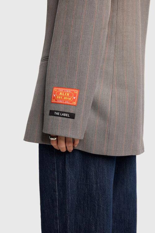 ALIX THE LABEL LADIES WOVEN CLASSY GRANDAD BLAZER