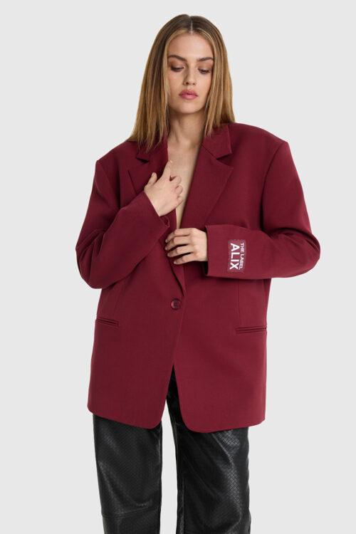 ALIX THE LABEL LADIES WOVEN OVERSIZED BLAZER