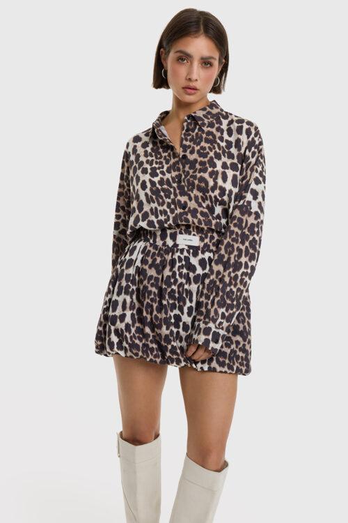 ALIX THE LABEL LADIES WOVEN ANIMAL BLOUSE