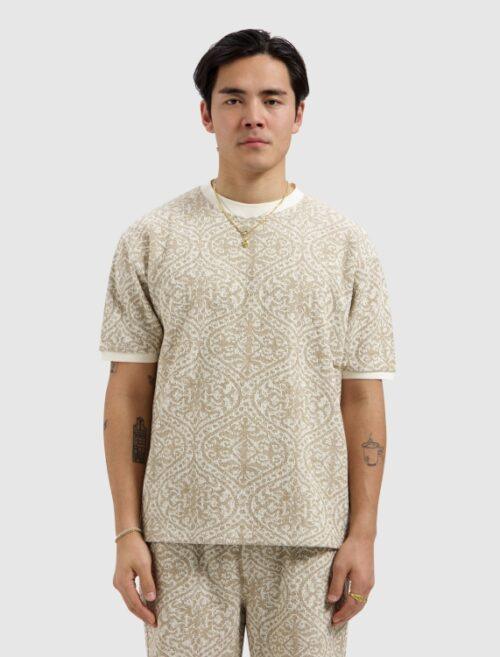 PURE PATH JACQUARD PATTERN T-SHIRT