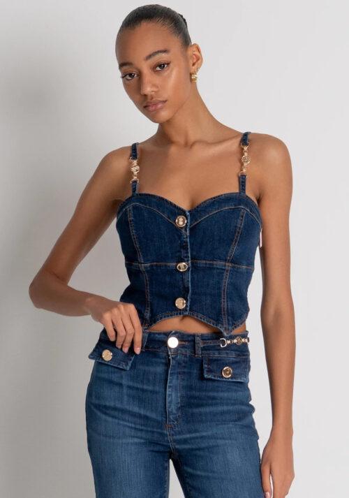 FRACOMINA DENIM BOOTCUT PANT - CLEANSTONE